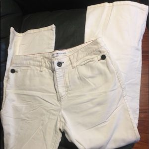 Tommy Hilfiger white low rise wide leg corduroys SALE